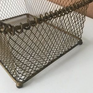 Gold Metal Wired Basket